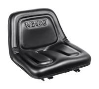 VEVOR Asiento Universal para Carretilla Elevadora Asiento de Tractor con Microinterruptor Orificios de Drenaje Ranura Extendida 160-340 mm Asiento Cómodo para Cargadora Excavadora Cortacésped