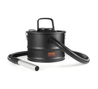 VEVOR Aspirador de Cenizas, 15 L, Potente Succión de 1200 W, con Succión Inversa, Cable de Alimentación de 3 m, 16 kPa de Aspiración Máxima, para Chimeneas, Estufas de Pellets, 320 x 315 x 250 mm