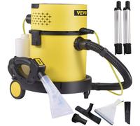 Vevor Aspirador Potente en Seco y Húmedo 4 en 1 Depósito Total de 20L, Mando de Control Remoto Lava Aspiradora 220V 1200W para Hogar Patio Garaje Taller
