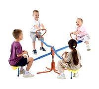 VEVOR Balancín Infantil Capacidad de Carga de 49,9 kg por Asiento, Balancín Giratorio con Patas de Apoyo de 4 Puntas, Equipo de Juegos para Exteriores Giratorio de 360° para Niños Mayores de 3 Años