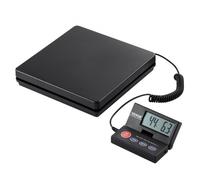 VEVOR Balanza Digital para Envíos Rango de 10g-50kg Báscula para Paquetes Precisión de 2 g Balanza Postal Digital Pantalla LCD Plegable de 90° para Equipajes Alimentada por CA/CC Certificado FCC