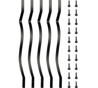 VEVOR Balaustres de Cubierta, Paquete de 51, Husillos de Metal para Cubiertas 82 x 2,5 cm, con Tornillos, para Cubiertas de Madera y Compuestos, Diseño Elegante para Escaleras y Porches al Aire Libre