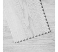 VEVOR Baldosas de Vinilo Entrelazadas 1220 X 185 mm, 10 Baldosas de 5,5 mm de Grosor Se Encajan, Pisos de Bricolaje de Grano de Madera Gris Claro para Cocina, Comedor, Dormitorios y Baños de su Hogar