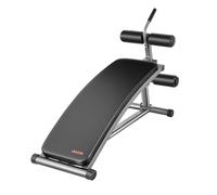 VEVOR Banco Curvo para Abdominales, Altura Ajustable en 6 Niveles 132 x 42 x 85 cm, Capacidad de Carga 272 kg, para Entrenamiento en Casa, Gimnasio, Entrenamiento de Fuerza y Muscular Completo
