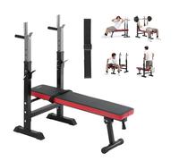 VEVOR Banco de Pesas Ajustable para Entrenamiento, Banco de Ejercicios de 181 kg para Entrenamiento de Fuerza en el Gimnasio en Casa, Banco de Pesas con Plegado y Ajuste Rápido, 1180 x 550 x 1100 mm
