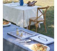 VEVOR Bandeja de Hielo Empotrada 25,3 L 355x305x461 mm Caja de Hielo Aislada con Tapa de Acero Inoxidable Conservador de Cubitos de Hielo para Bebidas Cervezas Frías Cocina al Aire Libre Bar Hogar