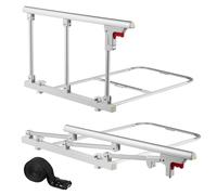 VEVOR Barandilla de Cama Plegable a Personas Mayores, 70 cm, con Correa de Sujeción, Protección Anticaídas y Protección de Bordes, Compatible con Camas King, Queen, Matrimoniales e Individuales