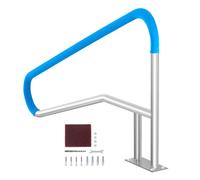 VEVOR Barandilla para Piscina 1395 x 810 mm Pasamanos para Piscina de Acero Inoxidable con Placa Base Barra de Seguridad Inoxidable para Piscinas, Interiores, Exteriores, Terrazas, Spas