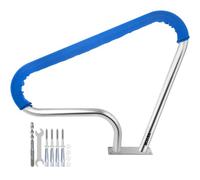 VEVOR Barandilla para Piscina 98,9 x 81,3 cm Pasamanos de Piscina Acero Inoxidable Agarradera Exterior Piscina Carga 113 kg Barandilla de Seguridad de Piscina con Cubierta de Nailon Tornillos Broca M8
