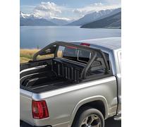 VEVOR Barra Antivuelco para Caja de Camioneta de Acero al Carbono Portaequipajes Universal Ajustable 1372-1524 mm para Camionetas de Tamaño Mediano con Luz de Freno LED, Portaequipajes No Incluido
