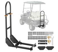 VEVOR Barra de Apoyo para Carrito de Golf, con Reposapiés de Metal, sin Necesidad de Modificaciones, para Asiento Trasero, Acero al Carbono, Ajustable en Altura de 70 a 85 cm, 450 x 235 x 905 mm