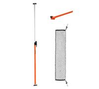 VEVOR Barra de Carga, con Trinquete 1016-1854 mm, Estabilizador de Carga de Acero con Almohadillas Antideslizantes, Red y Barra Divisoria, para Camionetas, SUV, para el Transporte de Mercancías