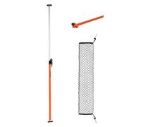 VEVOR Barra de Carga, con Trinquete 1016-1854 mm, Estabilizador de Carga de Acero con Almohadillas Antideslizantes, Red y Barra Divisoria, para Camionetas, SUV, para el Transporte de Mercancías