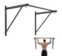 VEVOR Barra de Dominadas Montaje en Pared, Profundidad Ajustable a 56 cm o 76 cm, para Entrenamiento de la Parte Superior del Cuerpo, Capacidad 200 kg, para Gimnasio en Casa, 1276 x 812 x 787 mm