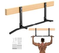 VEVOR Barra de Dominadas para Montaje en Viga, para Techo para Gimnasio en Casa, para Entrenamiento de la Parte Superior del Cuerpo, Capacidad de 200 kg, 1068 x 172 x 372 mm, Acero al Carbono