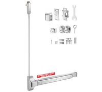 VEVOR Barra de Empuje para Puerta de Emergencia 711 mm, Barra Antipánico Comercial de Acero Inoxidable para Puerta de Salida de Emergencia, con Varilla Vertical, para Centro Comercial Escuela Hospital