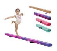 VEVOR Barra de Equilibrio para Gimnasia Infantil Plegable, Carga 136,1 kg, con Base Antideslizante, con Bolsa Transporte, Galaxia, para la Coordinación y el Control Corporal, 2380 x 105 x 60 mm