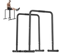 VEVOR Barra de Inmersión Carga de 200kg Barras Paralelas de Alta Resistencia Altura Ajustable Estación de Inmersión con Tubo de Acero para Entrenamiento de Fuerza, Fitness, Culturismo, Gimnasio, Hogar