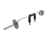 VEVOR Barra de Mancuernas Longitud 218cm Barra de Levantamiento de Pesas Carga 315kg con 2 Asas Acolchado de Espuma en los Hombros para Entrenamiento de Sentadillas Flexión de Piernas Fitness Gimnasio