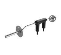 VEVOR Barra de Mancuernas Longitud 221cm Barra de Levantamiento de Pesas Carga 675kg con 2 Asas Acolchado de Espuma en los Hombros para Entrenamiento de Sentadillas Flexión de Piernas Fitness Gimnasio