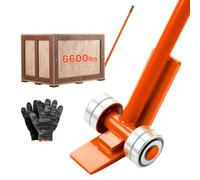 VEVOR Barra de Palanca de Acero al Carbono con Ruedas, Extractor de Palés 152,4 cm, Capacidad de Carga de 2994 kg, Herramienta de Desmontaje de Madera con Guantes para Desmontar Tablas de Extracción