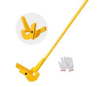 VEVOR Barra de Palanca de Acero al carbono Q235 Extractor de Palés 114,3 cm Capacidad de Carga 907 kg Herramienta de Desmontaje de Madera Mango de 104cm con Guantes para Desmontar Tablas de Extracción