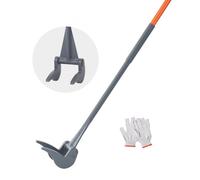 VEVOR Barra de Palanca de Acero al carbono Q235 Extractor de Palés 137,2 cm Capacidad de Carga 907 kg Herramienta de Desmontaje de Madera Mango de 127cm con Guantes para Desmontar Tablas de Extracción