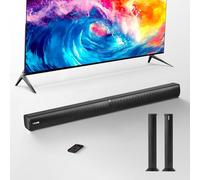 VEVOR - Barra de Sonido para Smart TV, Canal 2.0, 81.3cm, 2 en 1, Altavoces de TV extraíbles, Bluetooth, HDMI, AUX, conexión USB, Mando a Distancia, Sistema de Sonido Envolvente 80W, para Audio en