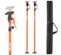 VEVOR Barra de Soporte para Elevador de Armarios, 2 Piezas, Ajustable 125-291 cm, Varilla Telescópica Rápida Resistente de Acero, Carga de 90 kg para Instalar Armarios y Levantar Paneles de Yeso