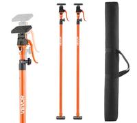 VEVOR Barra de Soporte para Elevador de Armarios, 2 Piezas, Ajustable 125-291 cm, Varilla Telescópica Rápida Resistente de Acero, Carga de 90 kg para Instalar Armarios y Levantar Paneles de Yeso