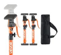 VEVOR Barra de Soporte para Elevador de Armarios, 2 Piezas, Ajustable 40-60 cm, Varilla Telescópica Rápida Resistente de Acero, Carga de 100 kg para Instalar Armarios y Levantar Paneles de Yeso