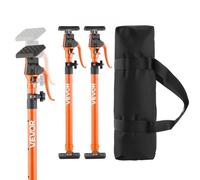 VEVOR Barra de Soporte para Elevador de Armarios, 2 Piezas, Ajustable 64,5-115 cm, Varilla Telescópica Rápida Resistente de Acero, Carga de 100 kg para Instalar Armarios y Levantar Paneles de Yeso