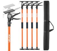 VEVOR Barra de Soporte para Elevador de Armarios, 4 Piezas, Ajustable 116-290 cm, Varilla Telescópica Rápida Liviana de Acero, Carga de 70 kg para Instalar Armarios y Levantar Paneles de Yeso