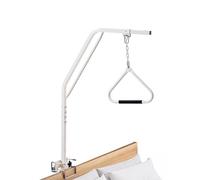 VEVOR Barra de Trapecio para Movilidad en la Cama, con Abrazaderas y Cadena de Metal, Carga 113 kg, Ideal para Atención Domiciliaria, Hospitales y Residencias de Ancianos, 840 x 210 x 1550 mm