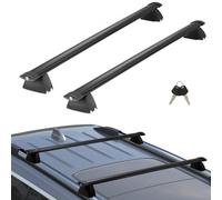 VEVOR Barras de Techo Cruzadas 2 Piezas Compatible con Jeep Grand Cherokee 2011-2021 Portaequipajes de Aluminio para Coche Carga 90,7 kg Portaequipajes con Cerradura Fácil instalación para Viajes