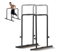 VEVOR Barras de Dips, Capacidad de 440 lbs, Estación de Dips de Resistencia Ajustable, Estabilizador de para Entrenamiento de , Barra de Dips para Gimnasio en Casa