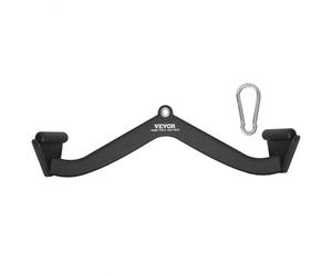 VEVOR Barras Extraíbles para Máquina de Cable 60,5x14x17 cm Barra de Tracción para Tríceps Mango Recubierto de Goma para Entrenamiento de Fuerza de Espalda Barra en V Barra en T para Gimnasio