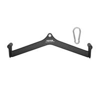 VEVOR Barras Extraíbles para Máquina de Cable 58,5x14x17 cm Barra de Tracción para Tríceps Mango Recubierto de Goma para Entrenamiento de Fuerza de Espalda Barra en V Barra en T para Gimnasio