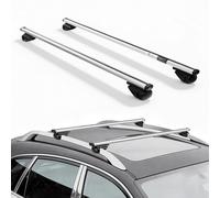 VEVOR Barras Transversales para Portaequipajes de Techo, Longitud de 1200 mm, Barras Transversales para Techo de Coche Elevado, Carga de 75 kg, de Aleación de Aluminio, para Canoas, Cestas de Carga