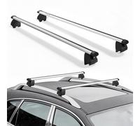 VEVOR Barras Transversales para Portaequipajes de Techo, Longitud de 1200 mm, Barras Transversales para Techo Elevado y Pegado de Coche, Carga de 90 kg, de Aleación de Aluminio, para Cestas de Carga