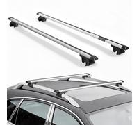 VEVOR Barras Transversales para Portaequipajes de Techo, Longitud de 1280 mm, Barras Transversales para Techo de Coche Elevado, Carga de 100 kg, de Aleación de Aluminio, para Canoas, Cestas de Carga