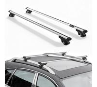 VEVOR Barras Transversales para Portaequipajes de Techo, Longitud de 1420 mm, Barras Transversales para Techo de Coche Elevado, Carga de 90 kg, de Aleación de Aluminio, para Canoas, Cestas de Carga