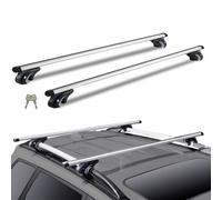 VEVOR Barras Transversales Universales 2 Piezas Portaequipajes de Aluminio con Cerradura para Automóvil Carga de 200 Libras Compatible con Rieles Laterales de hasta 44" de Ancho de Recorrido