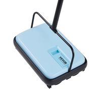 VEVOR Barredora de Alfombras Manual Barredora de Pisos con Depósito de 300 ml Fácil de Vaciar Ancho de Limpieza de 17 cm para Alfombras de Oficina en Casa, Polvo de Pelo de Mascotas, Color Azul