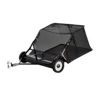 VEVOR Barredora de Césped Desplegable 400 L Barredora Grande y Resistente para Tomar Hojas y Césped Diseño de Cuerda de Descarga 106,68 cm Altura de Barrido Ajustable para Tomar Escombros, Césped