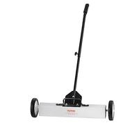VEVOR Barredora Magnética 22,6 kg Escoba Magnética con Mango Telescópico 77-113 cm Recogedor Magnético 745 mm con Ruedas Recogedor Piezas Metálicas para Limpieza Taller Garaje Patio