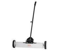 VEVOR Barredora Magnética 22,6 kg Escoba Magnética con Mango Telescópico 77-113 cm Recogedor Magnético 745 mm con Ruedas Recogedor Piezas Metálicas para Limpieza Taller Garaje Patio