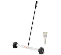 VEVOR Barredora Magnética de 39 cm con Ruedas y Mango Ajustable Capacidad de 3,6 kg, Mini Barredora Liviana Magnética para Recoger Clavos y Tornillos Fácil Limpieza del Taller, Garaje, Patio