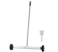 VEVOR Barredora Magnética de 44,5 cm con Ruedas y Mango Ajustable Capacidad de 4,5 kg, Mini Barredora Liviana Magnética para Recoger Clavos y Tornillos Fácil Limpieza del Taller, Garaje, Patio
