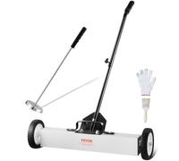 VEVOR Barredora Magnética de 60cm con Ruedas Herramienta Recogida Telescópica